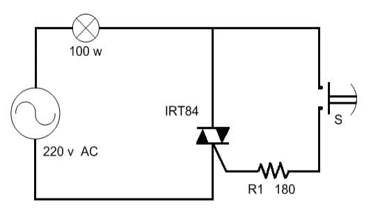 AC Akım ile Triyak Tetikleme Devresi 